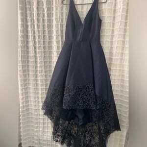 Betsy & Adam High Low Gown Lace Dress - Size 6